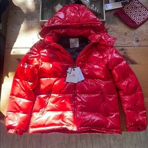 Moncler Red Puffer Jacket